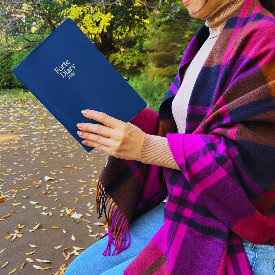 Forte Diary 2026 A5 12月始まり ネイビー