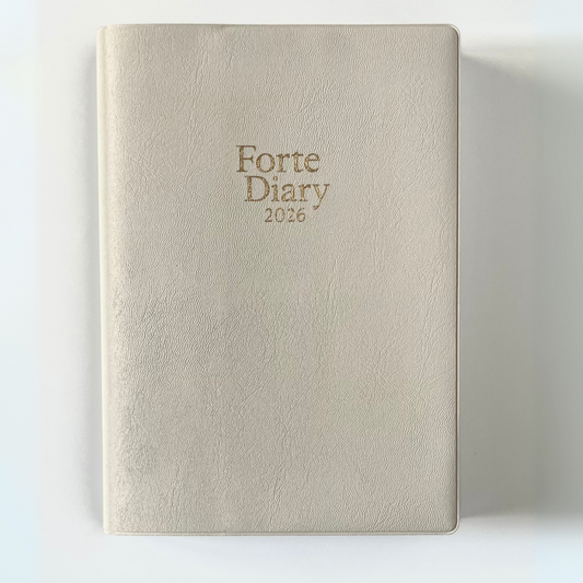 Forte Diary 2026 A5 12月始まり グレー [2025年11月上旬発売予定]