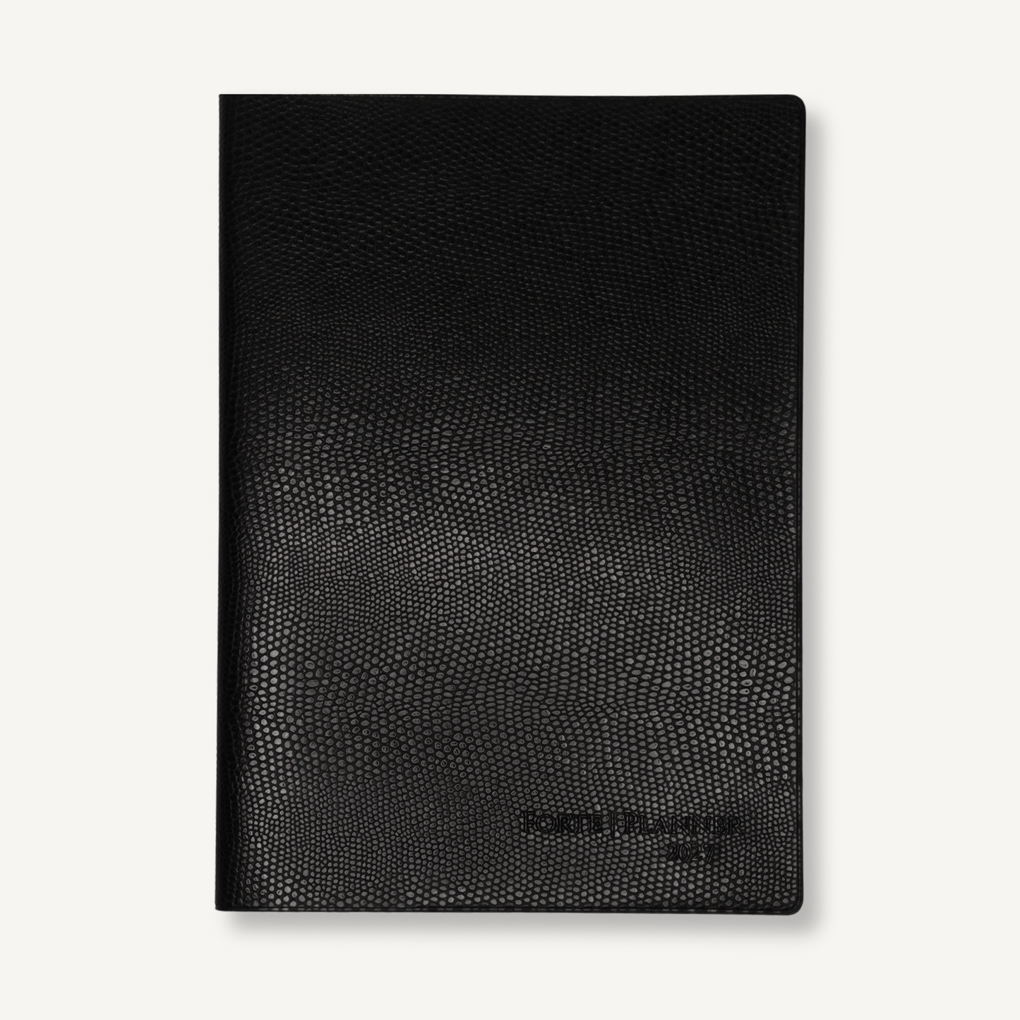 2027年 手帳｜Forte Planner ラケルタブラック A5サイズ マンスリー・ウィークリー・ジャーナル一体型 全5色 2026年12月始まり