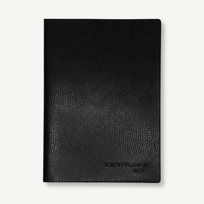 2027年 手帳｜Forte Planner ラケルタブラック A5サイズ マンスリー・ウィークリー・ジャーナル一体型 全5色 2026年12月始まり