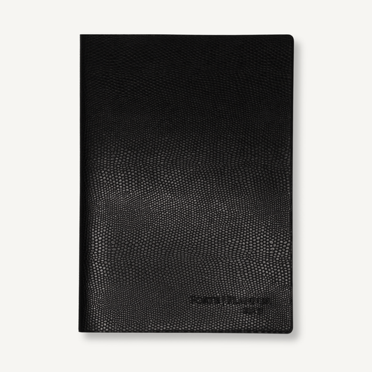 2027 Planner | Forte Planner Lacerta Black A5 Size Monthly, Weekly, and Journal Integrated, All 5 Colors, Starts December 2026