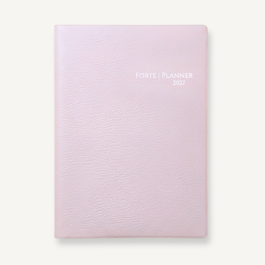 2027 Planner | Forte Planner Lavender Pink A5 Size Monthly, Weekly, and Journal Integrated, Starting December 2026, All 5 Colors