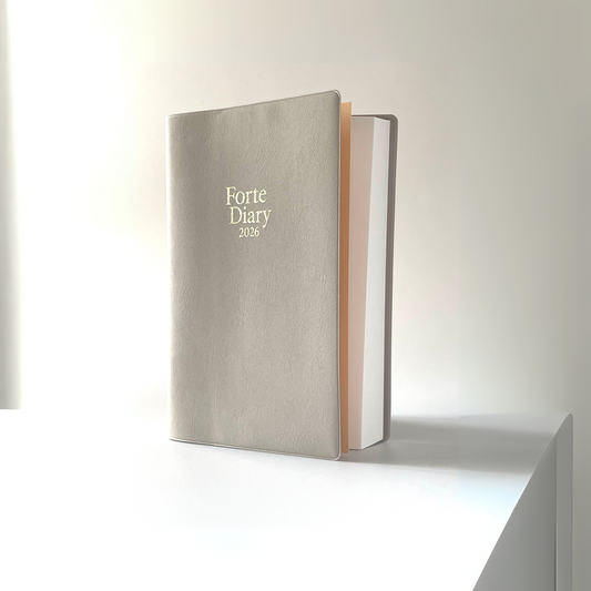 Forte Diary 2026 A5 12月始まり グレー [2025年11月上旬発売予定]