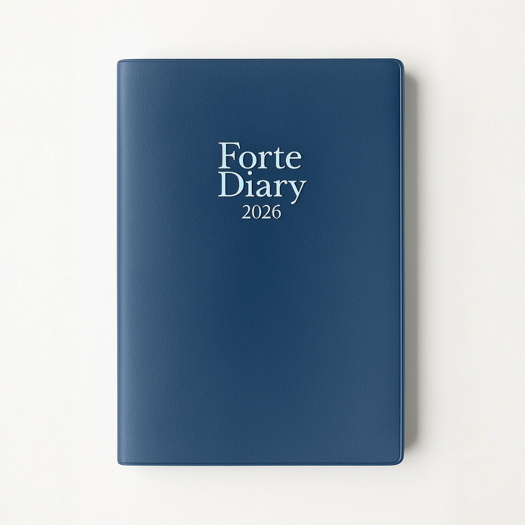 Forte Diary 2026 A5 12月始まり ネイビー