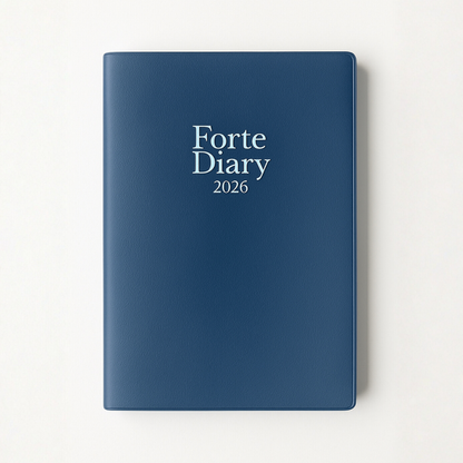 Forte Diary 2026 A5 12月始まり ネイビー