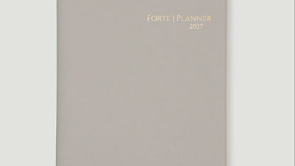 2027年 手帳｜Forte Planner ラベンダーピンク A5サイズ マンスリー・ウィークリー・ジャーナル一体型 2026年12月始まり